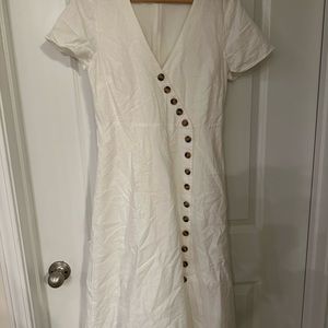 Madewell button up white dress